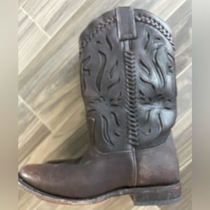 Frye Brown Cowboy Western Boots Ladies Size 7